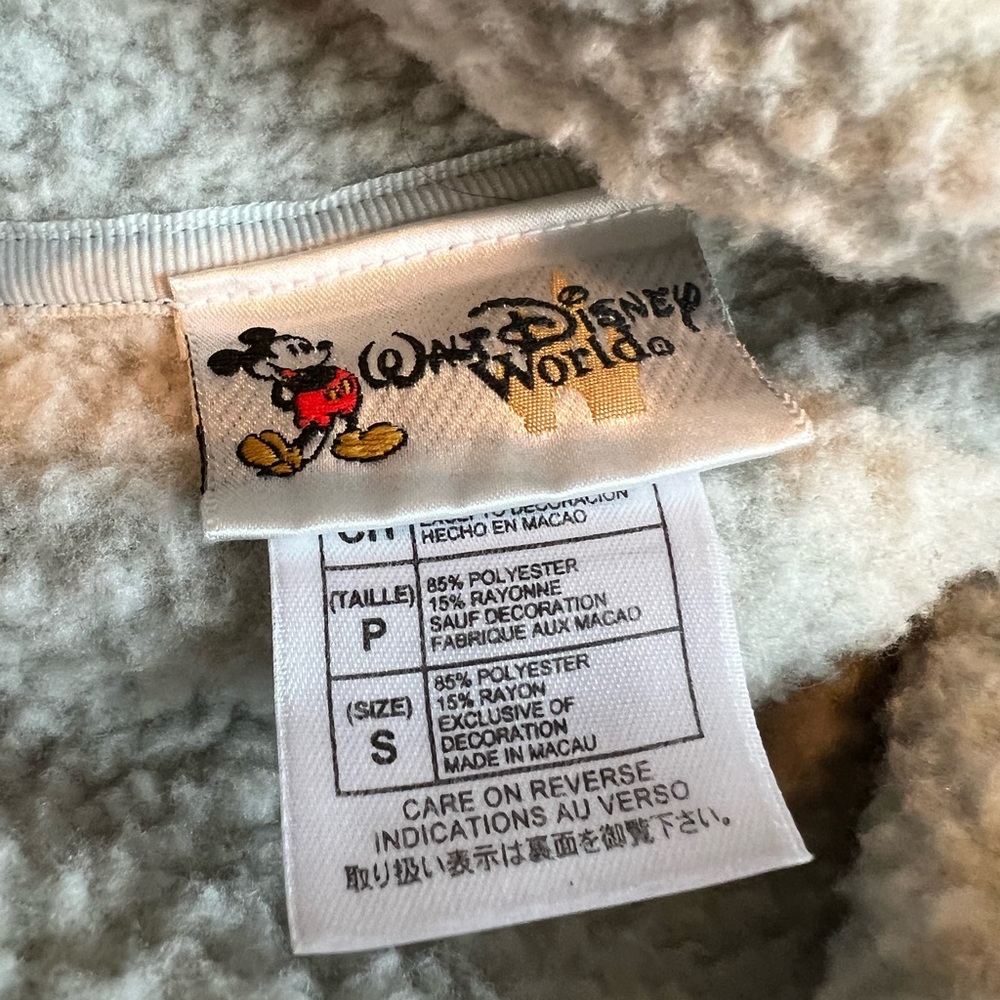 Walt Disney World Vintage Bambi Fleece Zip Sweater- Small - Picture 8 of 8